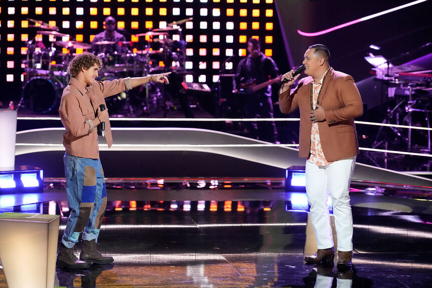 Gabriel Goes and Kamalei Kawa'a appear in Season 25 Episode 7 of The Voice