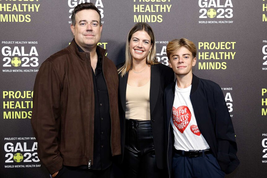 Carson Daly, Siri Pinter and Jackson Daly attend Project Healthy Mind's World Mental Health Day Gala