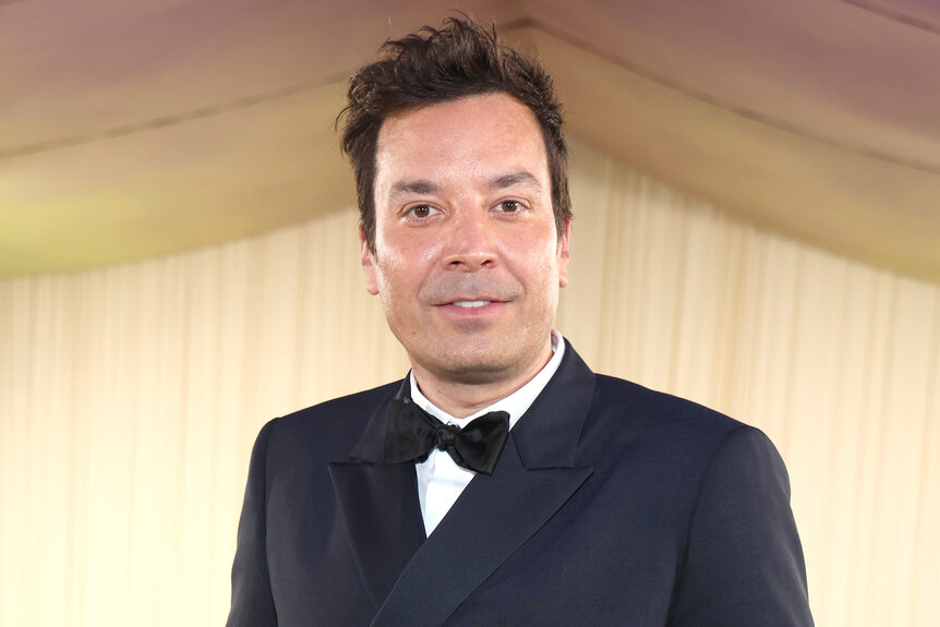 Jimmy Fallon attends the 2024 Met Gala red carpet
