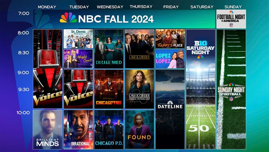The NBC Fall Schedule 2024