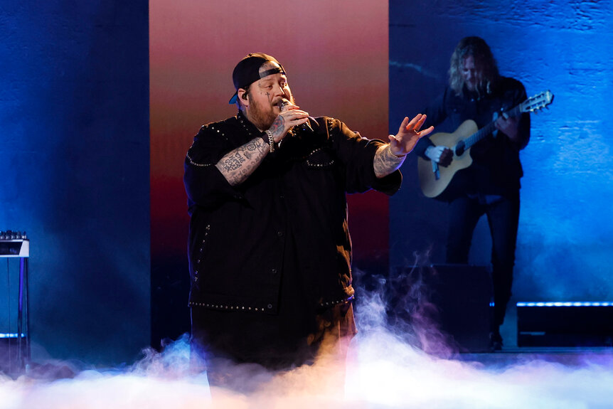 Jelly Roll performs on The Voice finale