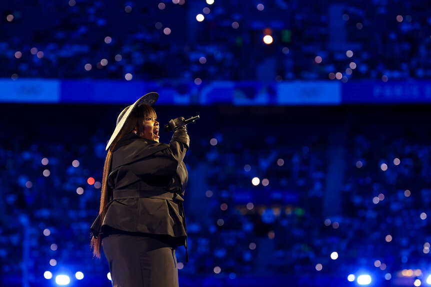Yseult Performs My Way at Olympics Closing Ceremony NBC Insider