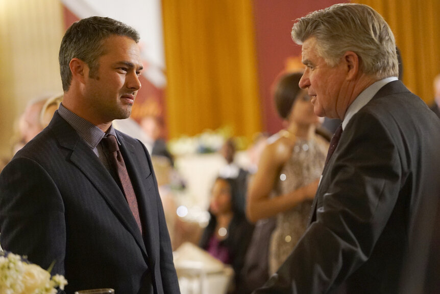 Kelly Severide smiles at his father Benny Severide on Chicago Fire Season 4 Episode 7