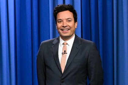 Jimmy Fallon on stage during The Tonight Show Starring Jimmy Fallon episode 1855