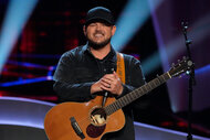 Josh Sanders performs during Season 25 Episode 1 of The Voice