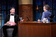 Jimmy Kimmel gets interviewed by Seth Meyers on Late Night With Seth Meyers Episode 1520