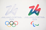 The logo of Milano Cortina Winter Olympic games 2026